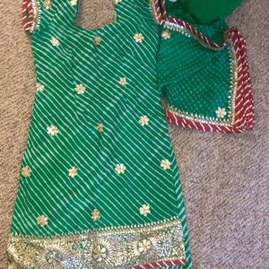 Green Indian Suit